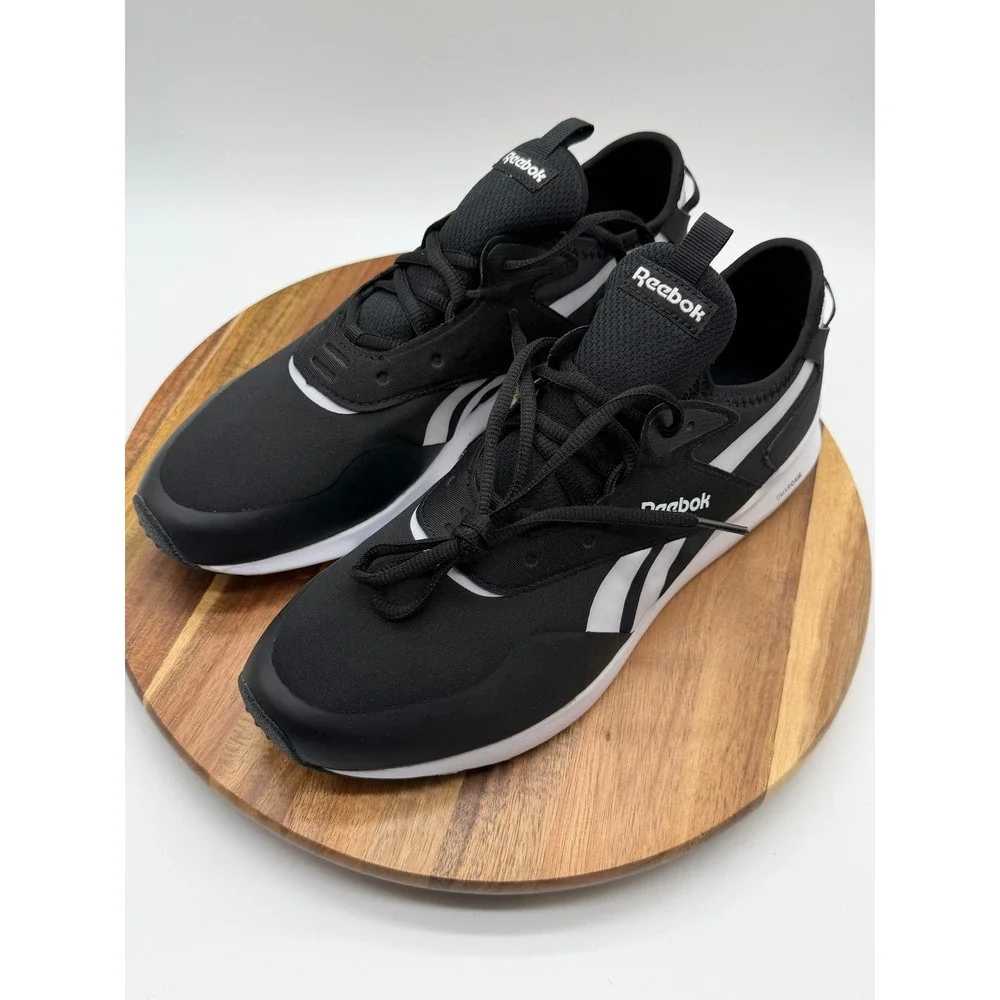 Reebok Women's Size 11 Spark RunRunning Shoes Black White Sneakers 0402